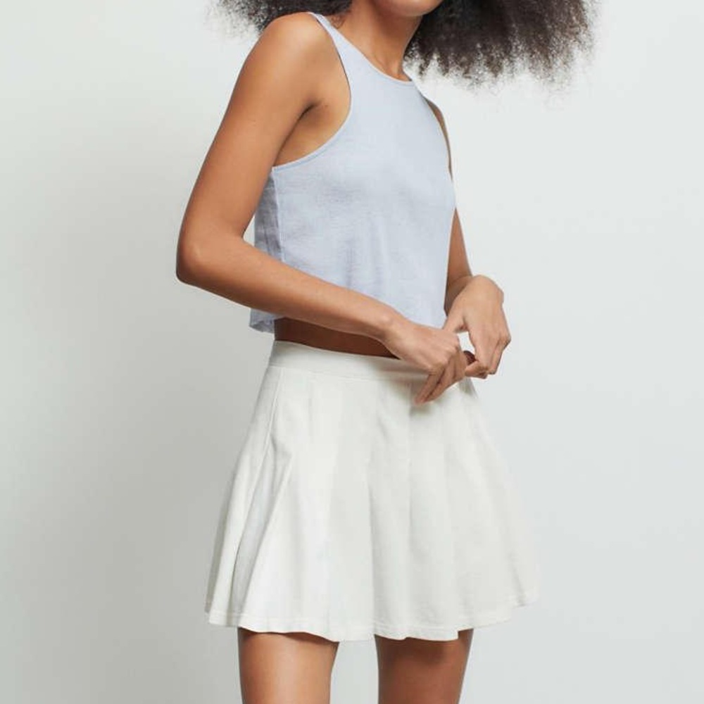 Urban Outfitters White Katie Tennis Skirt